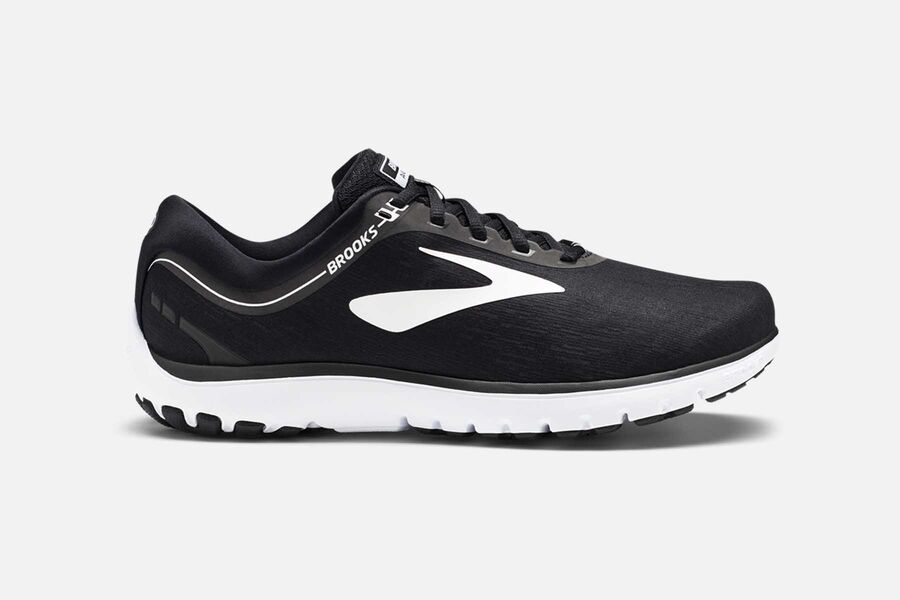 Zapatillas Running Brooks PureFlow 7 Hombre Negras/Blancas Ofertas FQZX29108